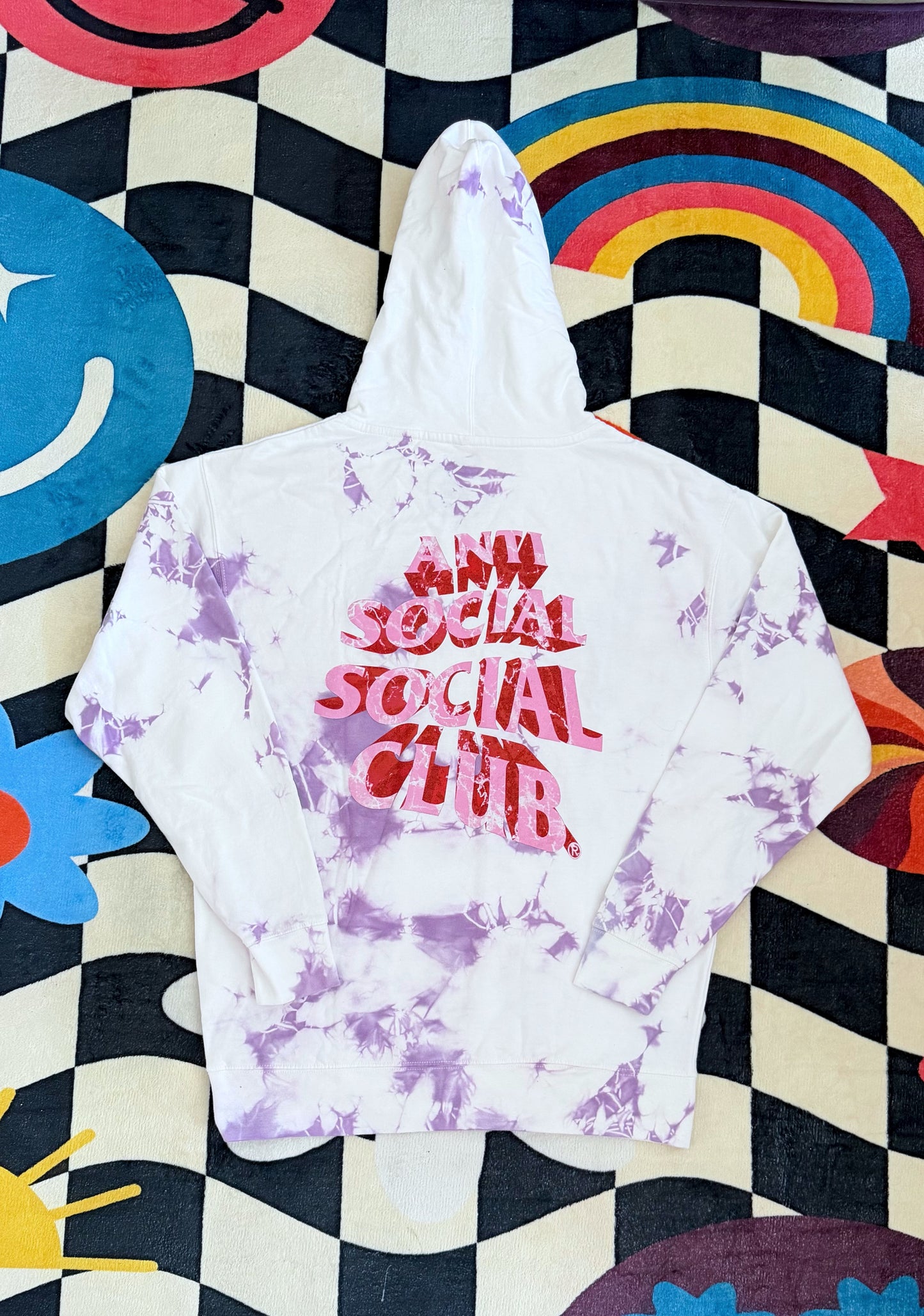 Anti Social Social Club Phaneritic Purple Tie Dye Hoodie