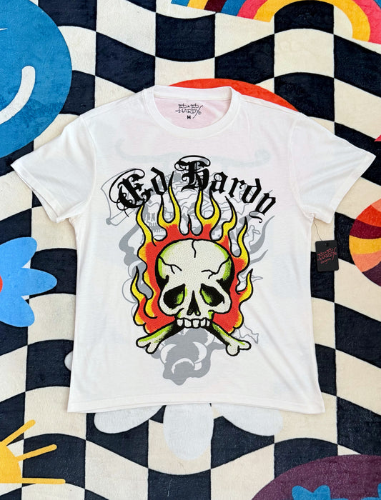 Ed Hardy Flame Skull T-Shirt