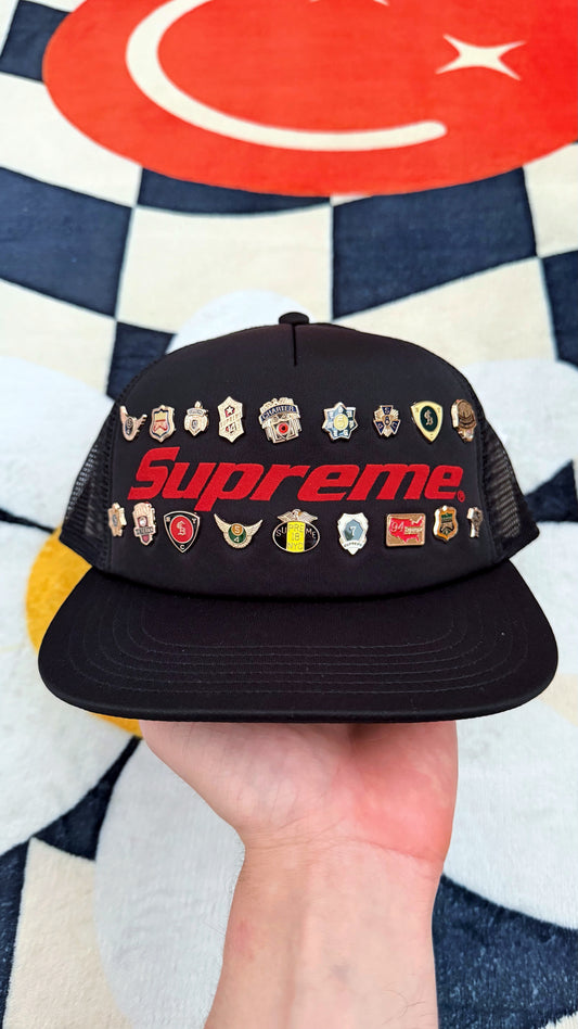 Supreme Pins Mesh Back 5-Panel – Black