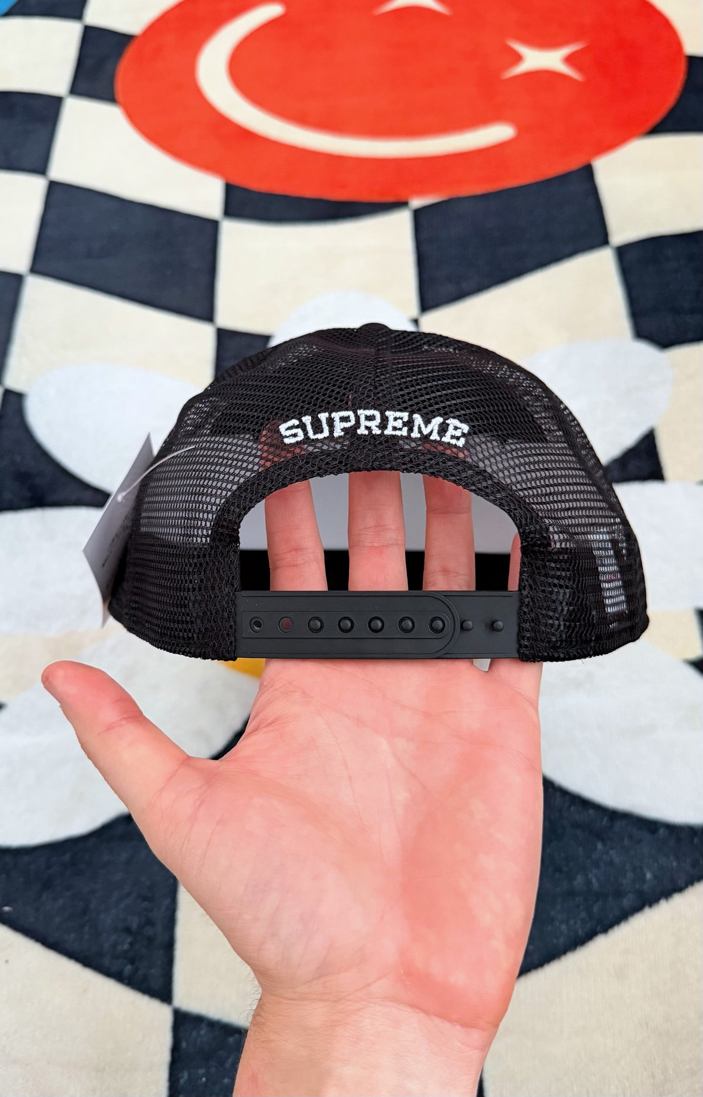 Supreme Pins Mesh Back 5-Panel – Black