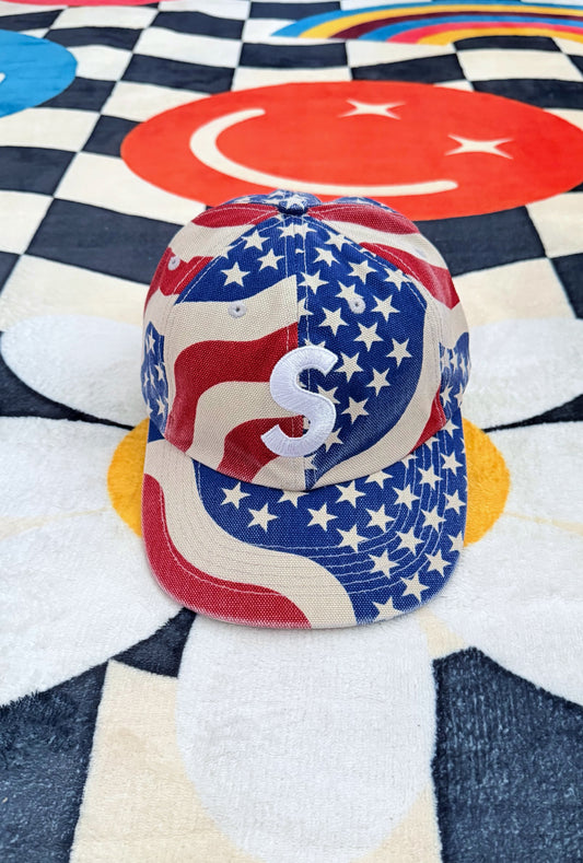 Supreme Pigment Coated S Logo 6-Panel – Flag