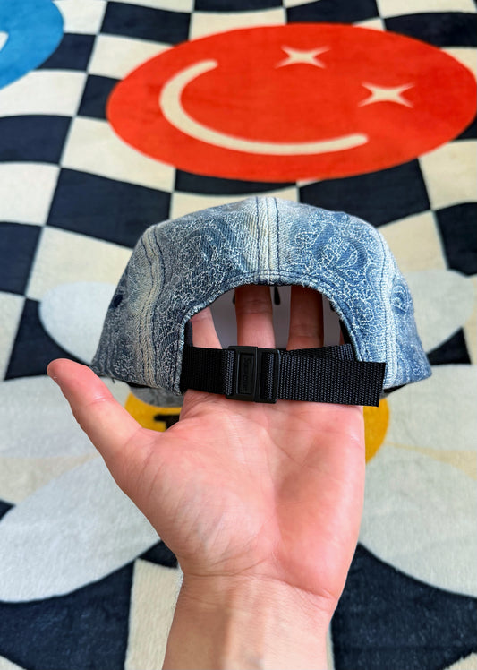 SUPREME STITCHED OLD ENGLISH DENIM CAMP CAP