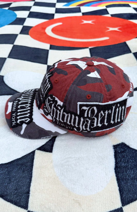 Supreme City Patches 6-Panel Hat Red Camo – SS26