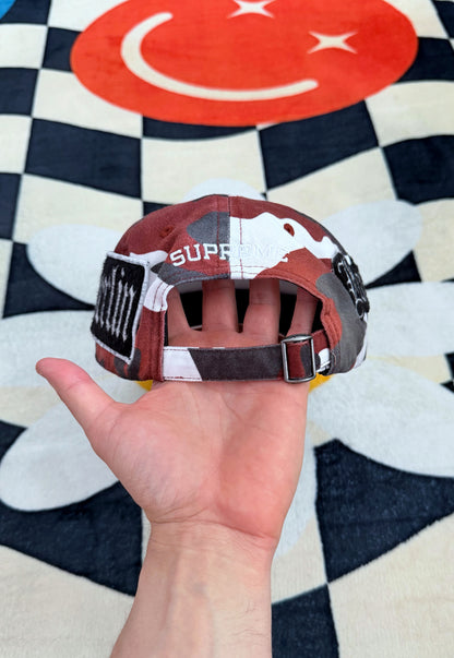 Supreme City Patches 6-Panel Hat Red Camo – SS26