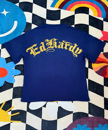 Ed Hardy Tiger Graphic Tee Blue