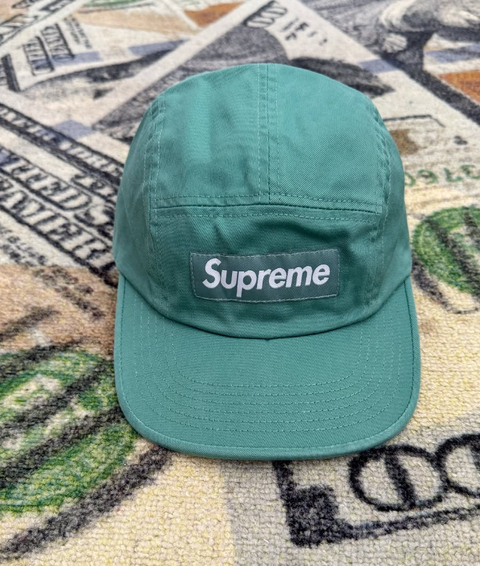Supreme Washed Chino Twill Camp Cap – Sage