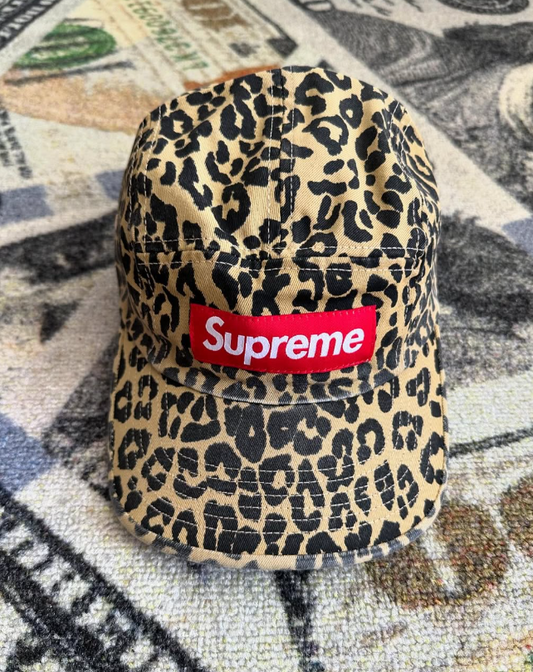 Supreme Washed Chino Twill Camp Cap – Leopard