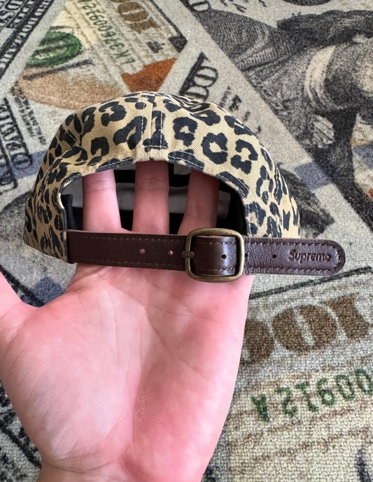 Supreme Washed Chino Twill Camp Cap – Leopard