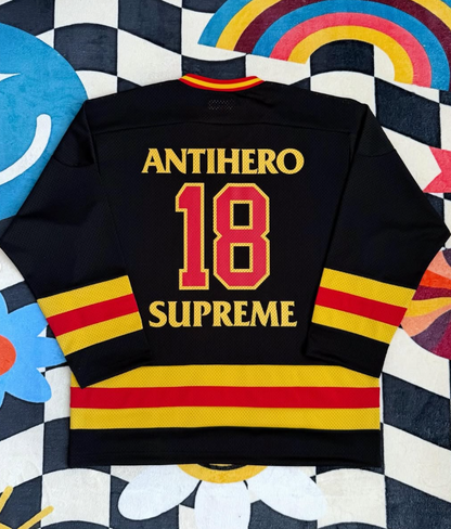Supreme x Antihero Ozzy Hockey Jersey – Black